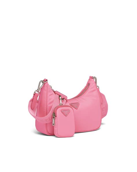 prada nylon tasche pink|prada leather handbags.